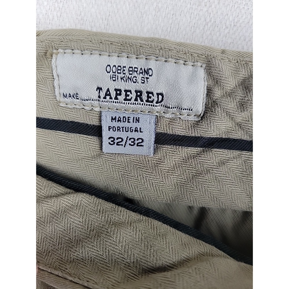 OOBE Brand 161 King St Mens 32x32 Tapered Khaki Chino Pants Made In Portugal - Picture 7 of 12